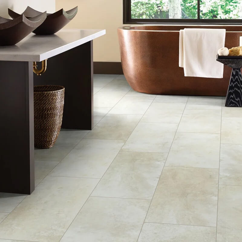 Bathroom Luxury Vinyl flooring | Warnike Carpet & Tile