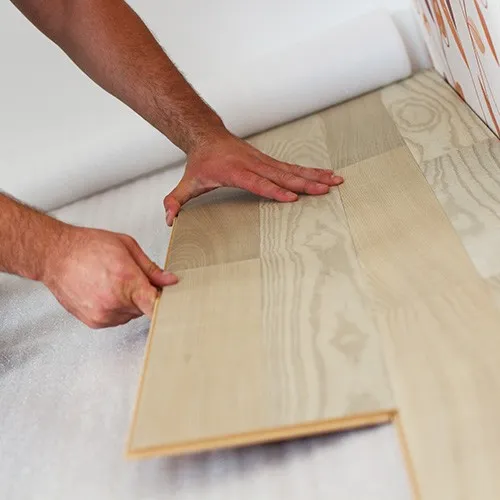 Laminate-DuringInstall Laminate Installation | Warnike Carpet & Tile